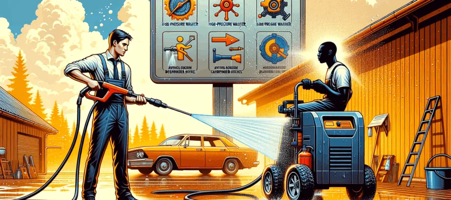 Fehler bei der Bedienung von Hochdruckreinigern vermeiden: Haeufige Anfaengerfehler