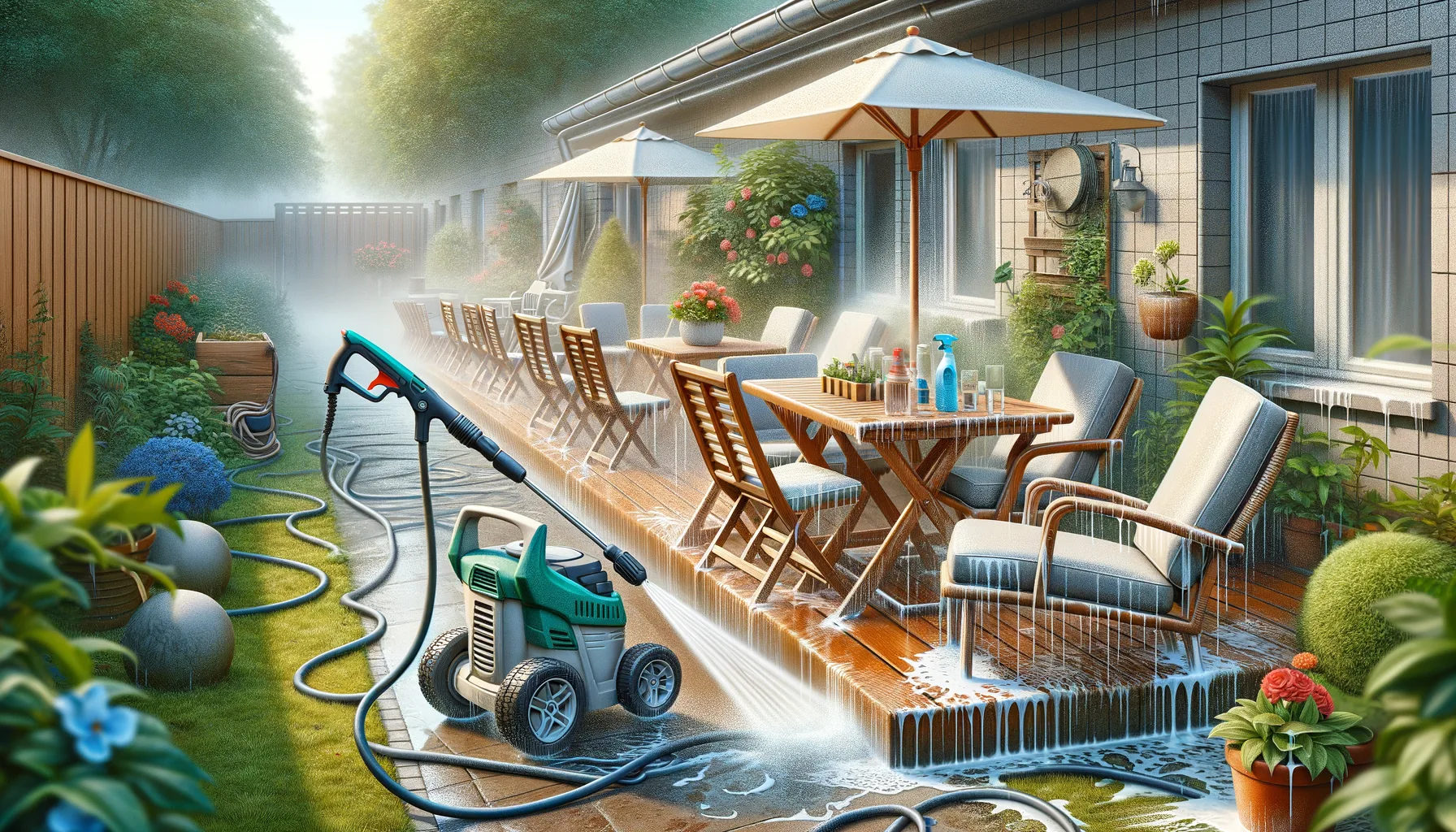 Hochdruckreiniger fuer Gartenmoebel: Schonende DIY-Reinigungstipps
