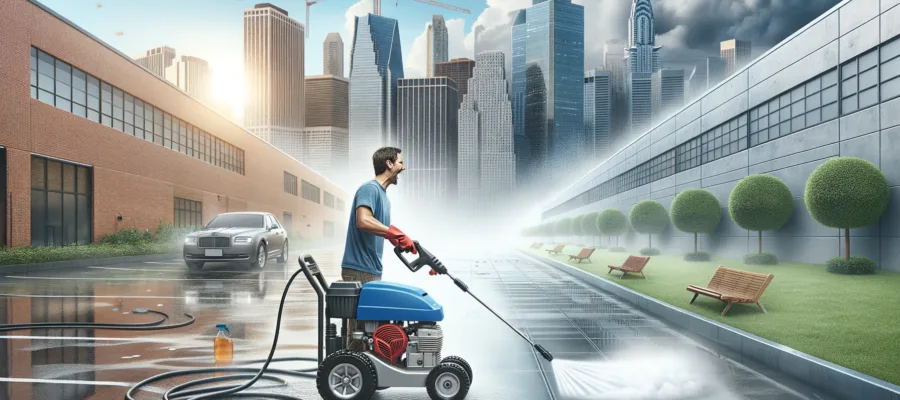 Reinigung grosser Flaechen mit Hochdruckreinigern: Tipps fuer effiziente und unterhaltsame Sessions