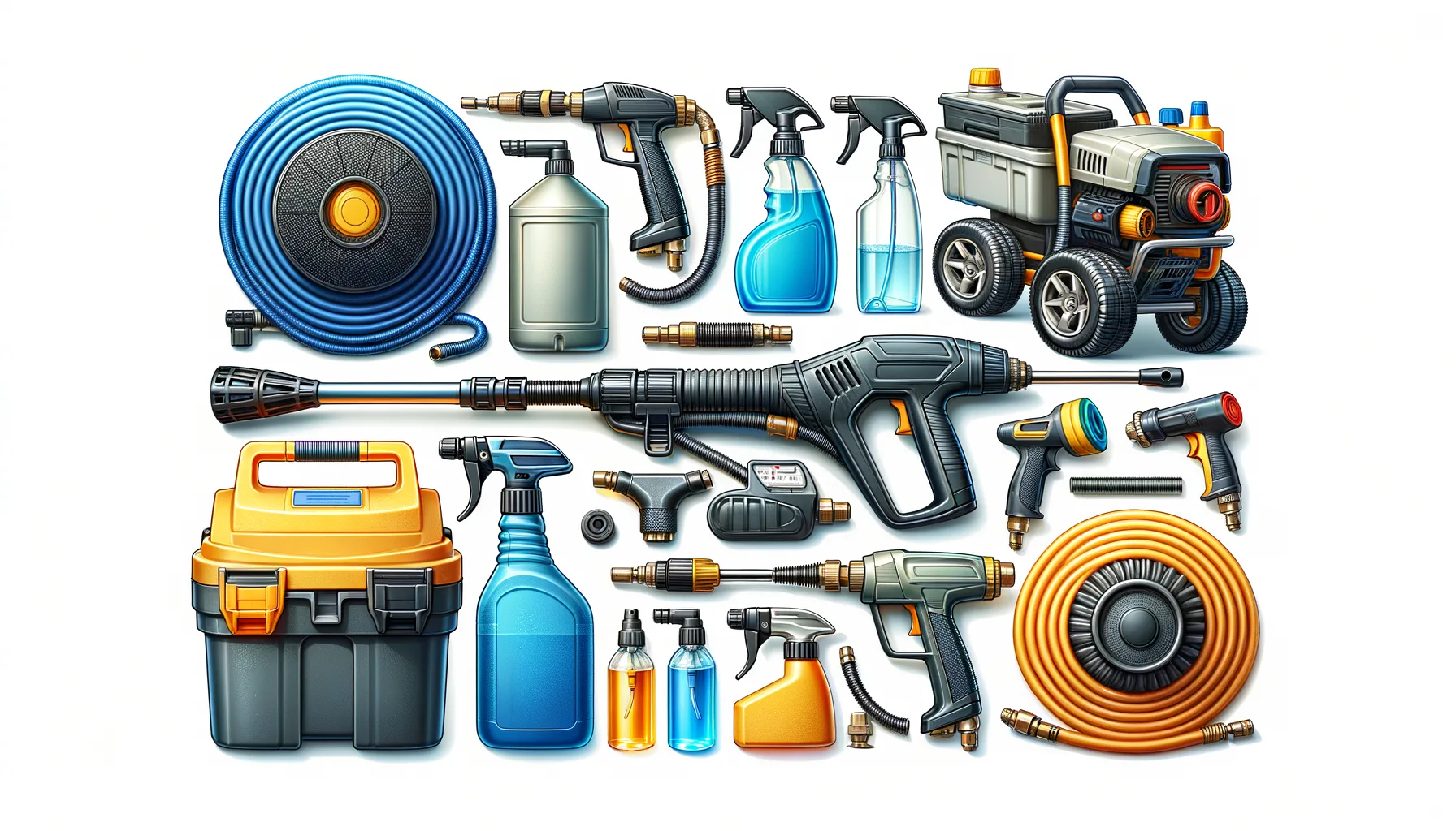 Welches Hochdruckreiniger Zubehoer ist sinnvoll? Reinigungspistolen, Schlaeuche und mehr