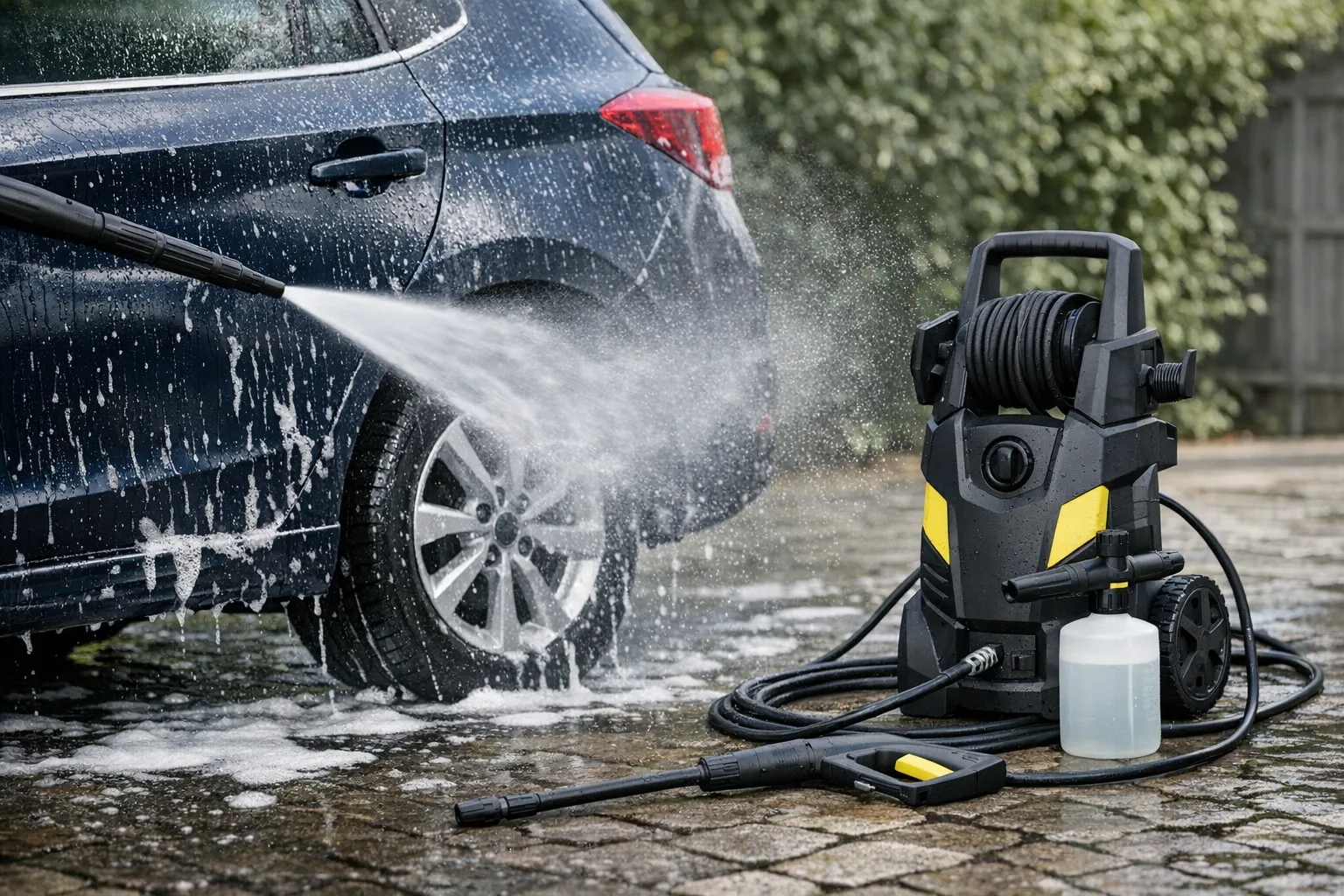 Auto waschen mit dem Hochdruckreiniger: So gelingt die schonende Reinigung