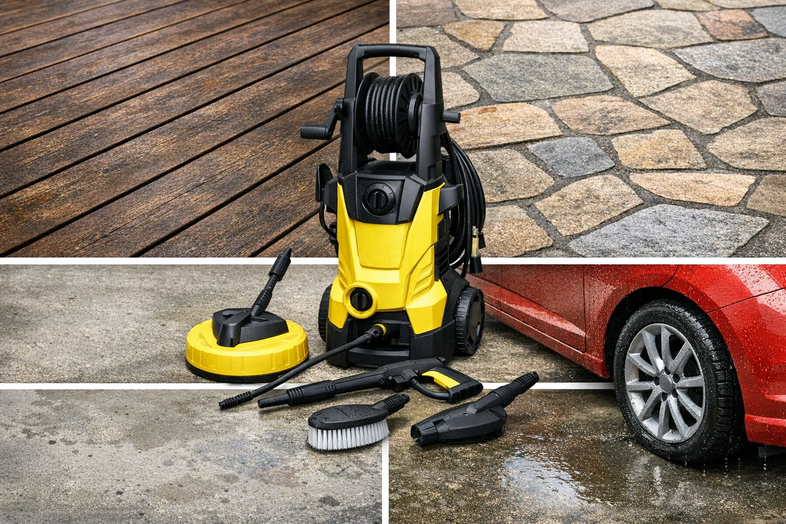 Hochdruckreiniger fuer verschiedene Oberflaechen: Reinigungstipps & Methoden